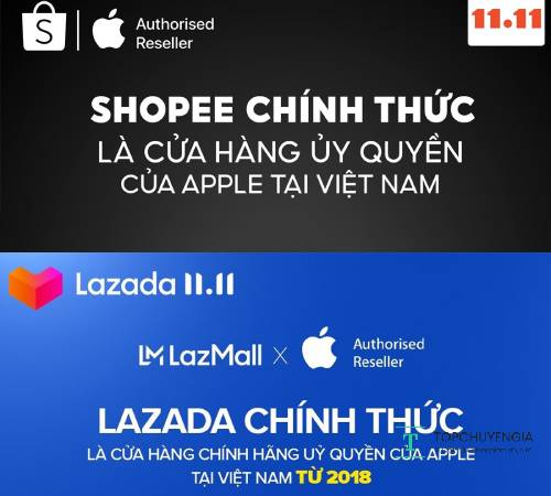 Shopee hợp tác với Apple